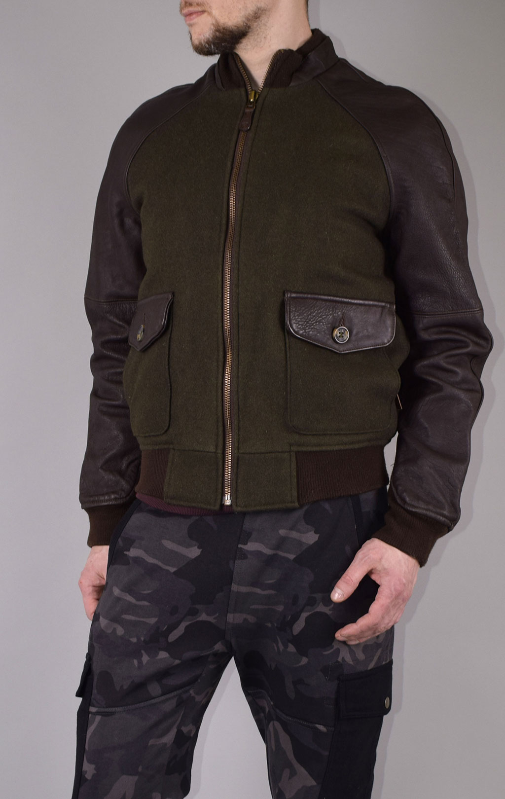 Куртка COCKPIT STORM olive/brown (Z28P003) 