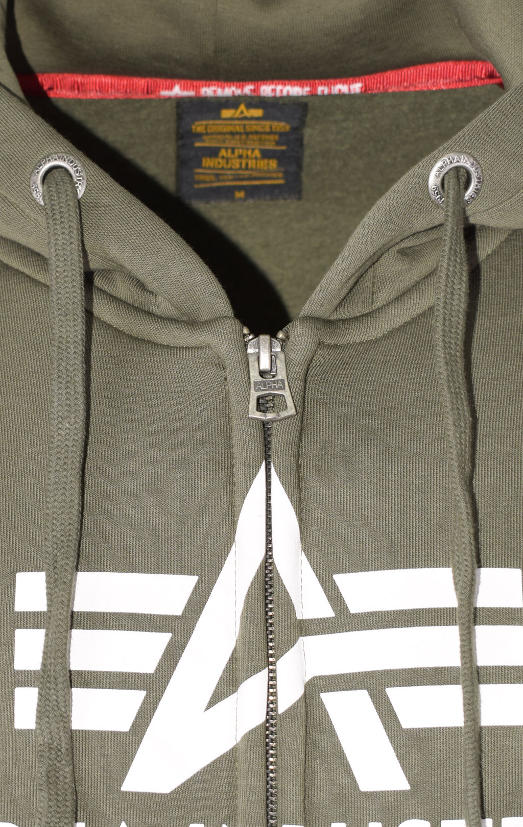 Толстовка ALPHA INDUSTRIES BASIC ZIP HOODY dark olive 