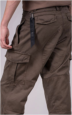 Брюки-карго ALPHA INDUSTRIES BELGIAN PANT M-64 плотные FW 24/25 coyote brown