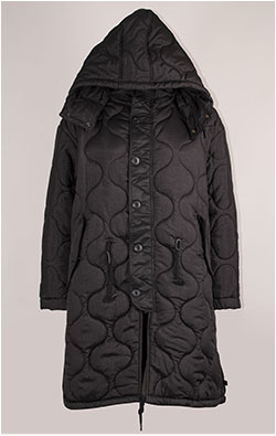 Женская куртка ALPHA INDUSTRIES FISHTAIL PUFFER M-65 FW 24/25 black