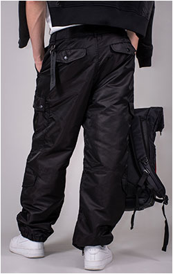 Брюки ALPHA INDUSTRIES A-11 FLIGHT PANT нейлон утеплённые FW 24/25 black