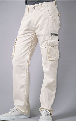 Брюки-карго ALPHA INDUSTRIES JET PANT jet stream white (#101212)