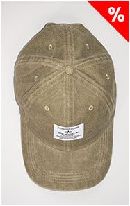 Бейсболка ALPHA INDUSTRIES BATTLEWASH CAP SS 24 olive