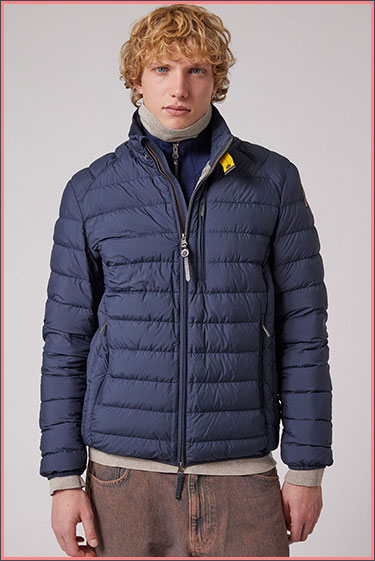 Куртка-пуховик лёгкая PARAJUMPERS UGO FW 24/25 blue navy