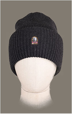 Шапка вязаная PARAJUMPERS STREET HAT FW 24/25 black melange