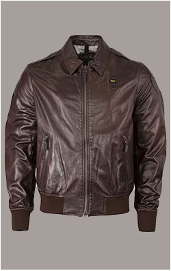 Куртка BLAUER кожа SS 24 m brown (LO2418)