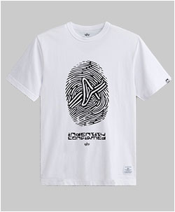 Футболка ALPHA INDUSTRIES ALPHA FINGERPRINT TEE FW 24/25 white