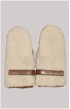 Женские рукавицы PARAJUMPERS FLUFFY MITTENS FW 23/24 purity tofie
