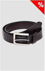 Ремень ALPHA INDUSTRIES 3D BELT кожа black