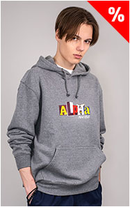 Толстовка ALPHA INDUSTRIES ALPHA RANSOM HOODIE SS 24 m medium charcoal heather