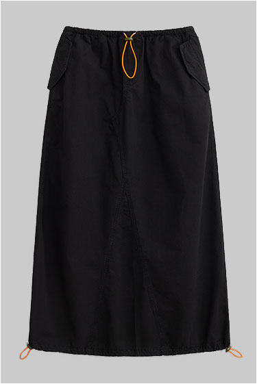 Женская юбка ALPHA INDUSTRIES DRAWCORD SKIRT FW 24/25 black