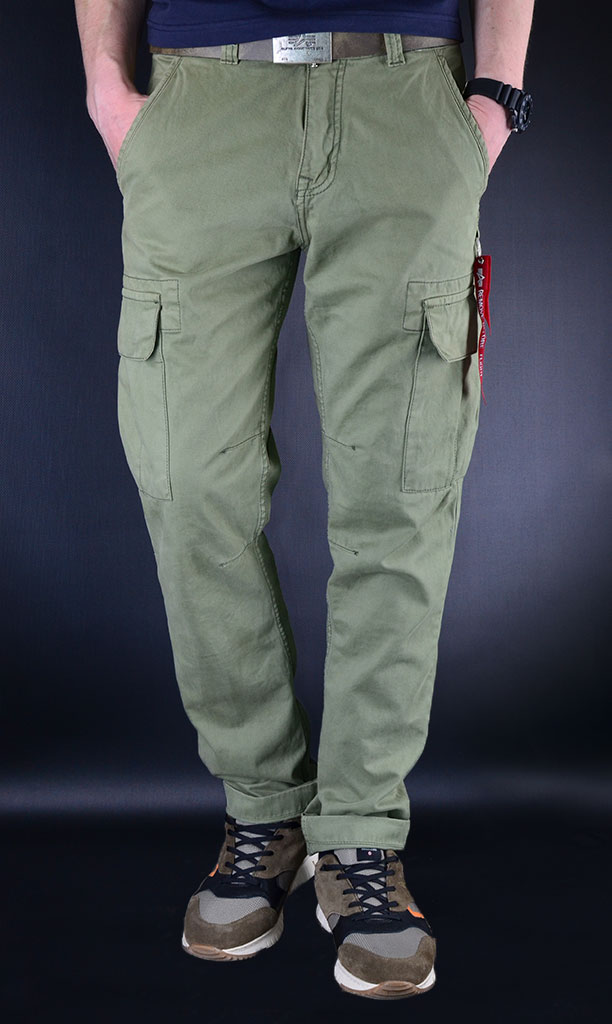 брюки с карманами по бокам альфа индастриз, карго брюки мужские Альфа Индастриз
