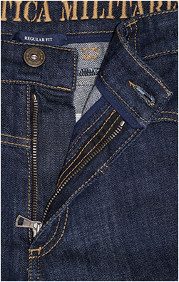 Джинсы-карго AERONAUTICA MILITARE ANTI-G плотные FW 24/25/AL dark denim wash (PA 939)