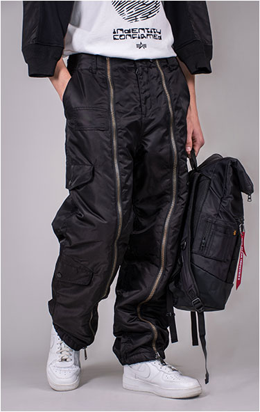 Брюки-карго ALPHA INDUSTRIES A-11 FLIGHT PANT плотные FW 24/25 black