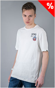 Футболка ALPHA INDUSTRIES NASA COLUMBIA TEE плотная FW 21/22 white