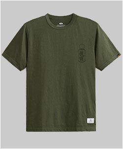 Футболка ALPHA INDUSTRIES ALPHA DOG TAG TEE FW 24/25 olive