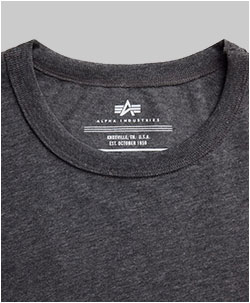 Футболка ALPHA INDUSTRIES ESSENTIAL GEN II TEE FW 24/25 dark charcoal heather