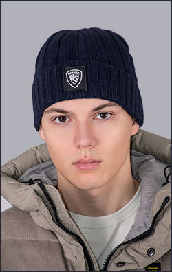 Шапка вязаная BLAUER CUTTER FW 24/25 blue (AO5463)