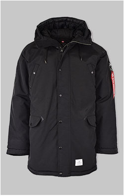 Аляска ALPHA INDUSTRIES ALTITUDE MOD PARKA N-3B FW 24/25 black