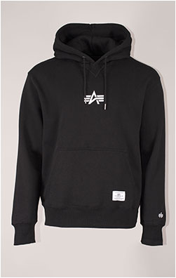 Толстовка ALPHA INDUSTRIES BORN OF PURPOSE HOODIE FW 24/25 black