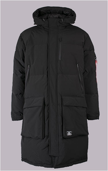 Парка ALPHA INDUSTRIES LONG PUFFER PARKA FW 24/25 black