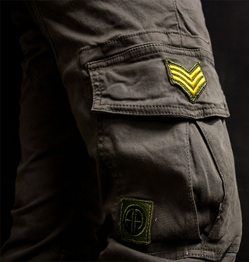 брюки мужские в стиле милитари с накладными карманами alpha industries