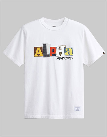 Футболка ALPHA INDUSTRIES ALPHA RANSOM TEE SS 24 white