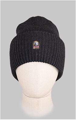 Шапка вязаная PARAJUMPERS STREET HAT FW 24/25 black melange