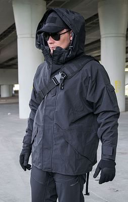 Куртка непромокаемая Tru-Spec/Guardian Spirit мембрана ecwcs с подстёжкой флис black